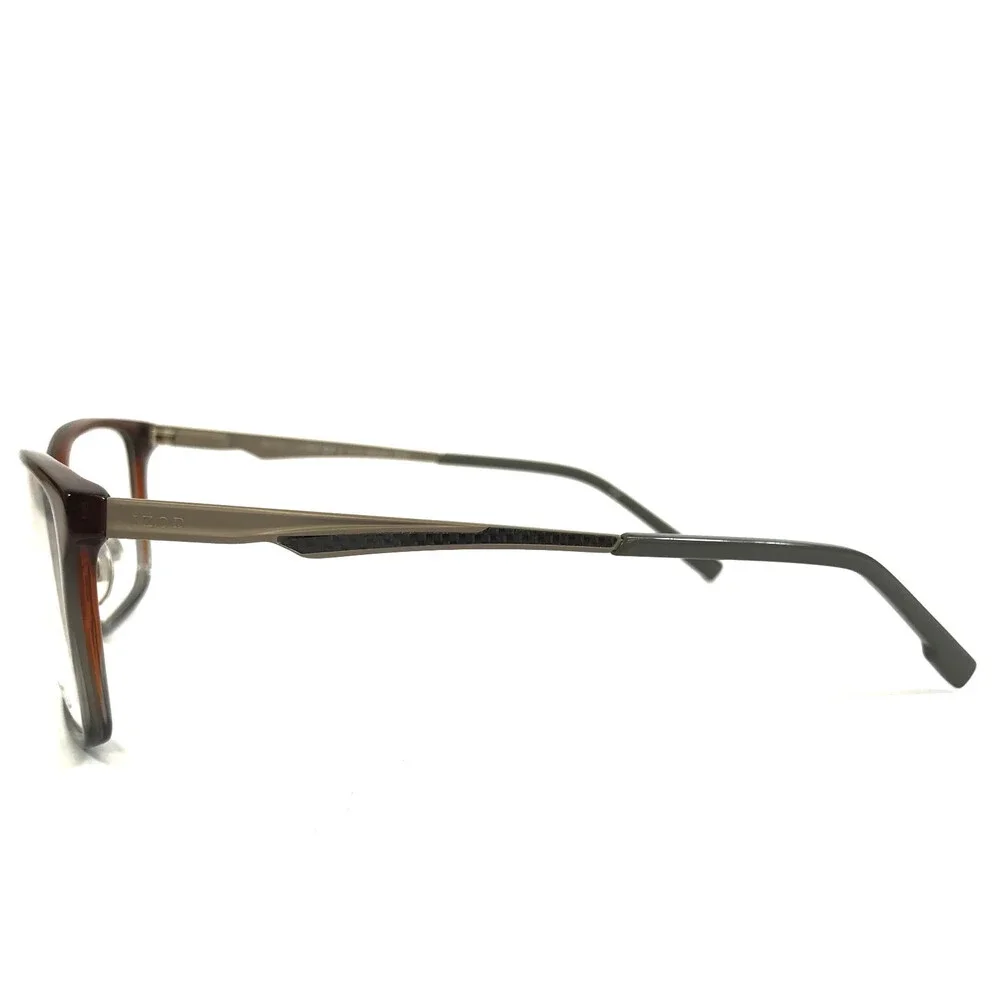 IZOD Eyeglasses Frames IZ2120 BROWN FADE Gray Rectangle Full Rim 55-16-145